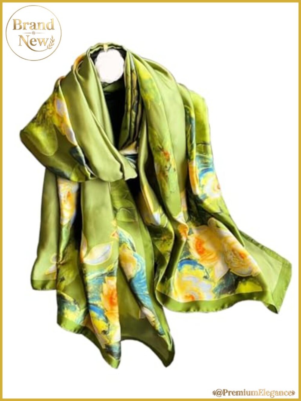 Women's Floral Shawl Scarf Lightweight Wrap Formal Evening
